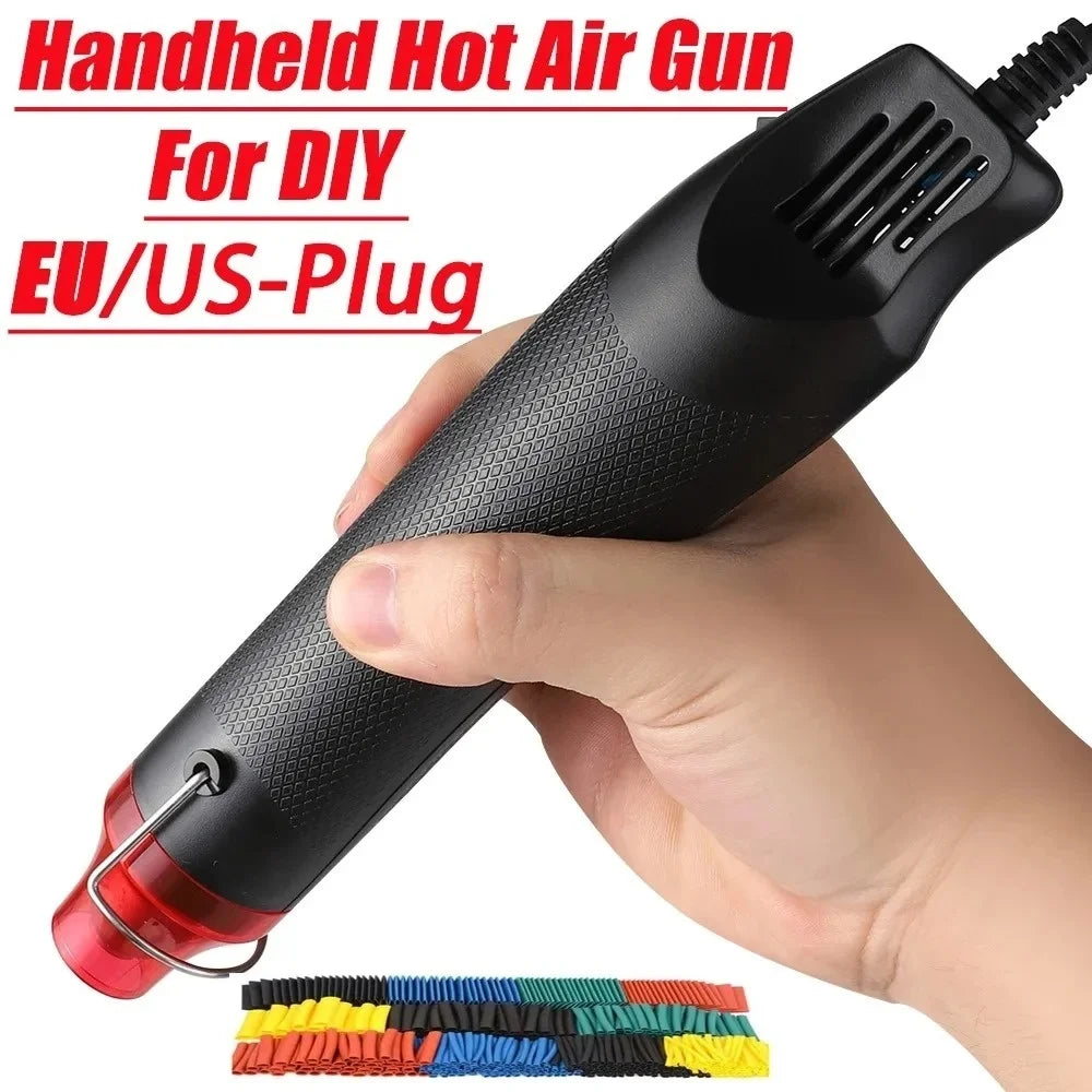 220/110V Hot Air Gun Mini Hot Air Welding Station Electric Heat Air Blower Shrink Embossing Drying Paint Plastic Welding Tools