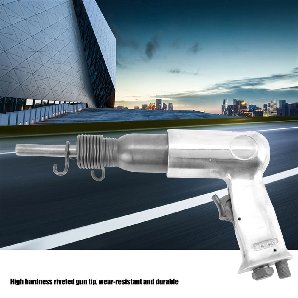 Pneumatic Rivet Gun, 190 Type Handheld Air Riveter Gun Round Head Pneumatic Riveting Tool 1/4" Inlet