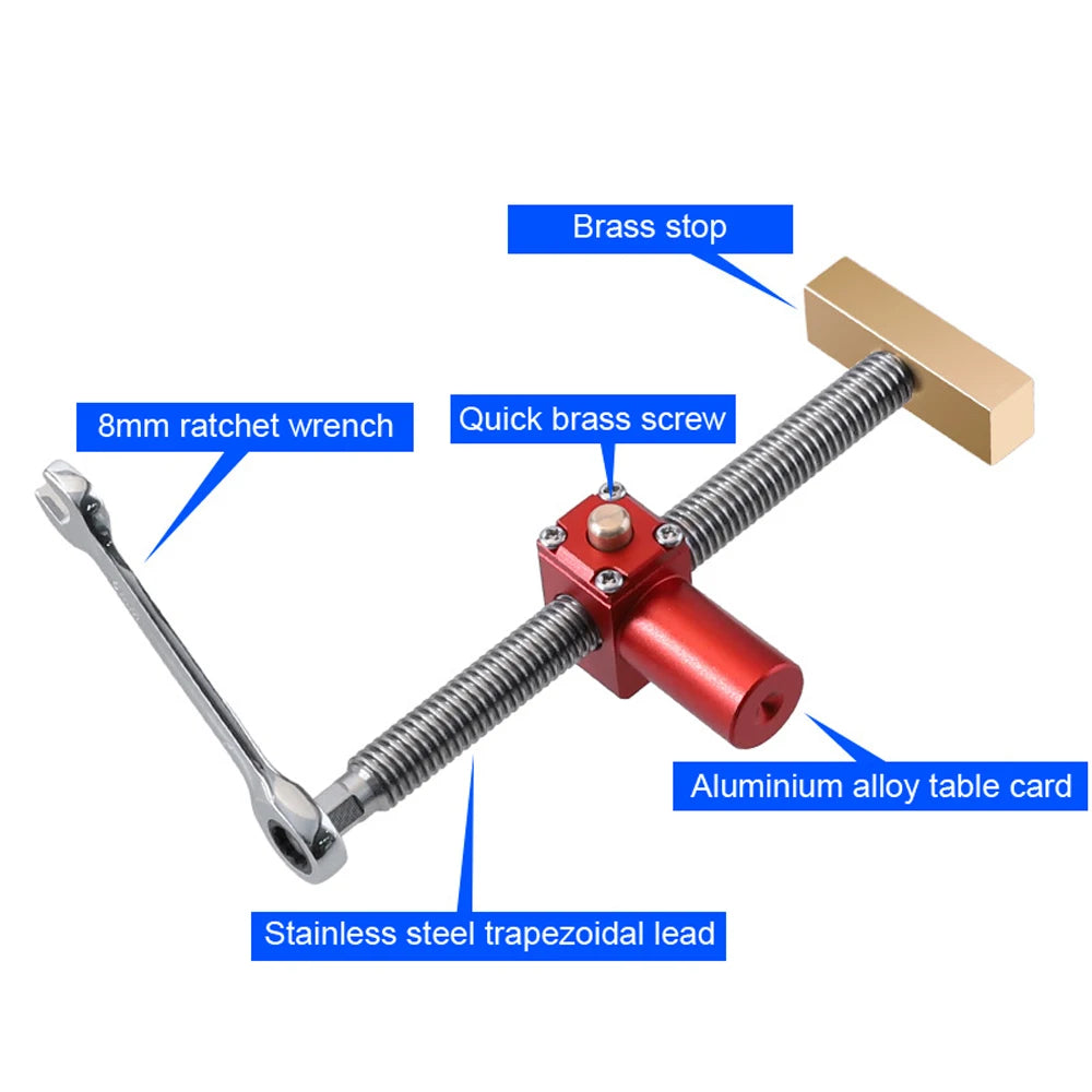 Woodworking Desktop Vise Quick Clamping Table Vise Workbench Table Fast Fixed Clip Clamp Practical Press Brass Fixture Vise