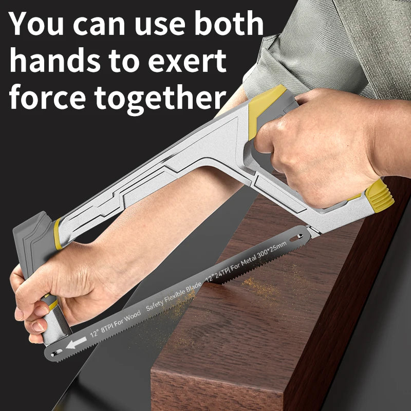 Heavy Duty Hacksaw Frame Saw Manual Tool Used For Cutting Wooden Metal Household Small Saw And Woodworking Product With Handle