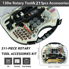 Rotary Tool Kit, Equipped With Flex Shaft And Multifunctional Chuck, 43 Accessories, Power Multipurpose Set For DIY Creations