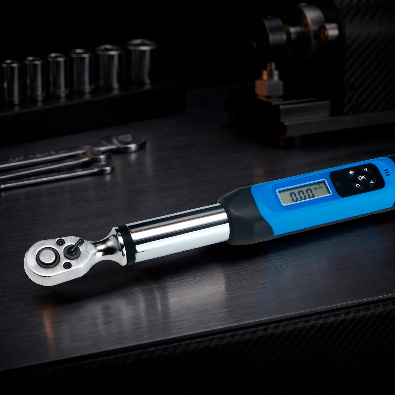 1/2 Inch Drive Digital Torque Wrench High Accuracy Electronic Ratchet Wrench Automotive Maintenance Precision Measuring Tool