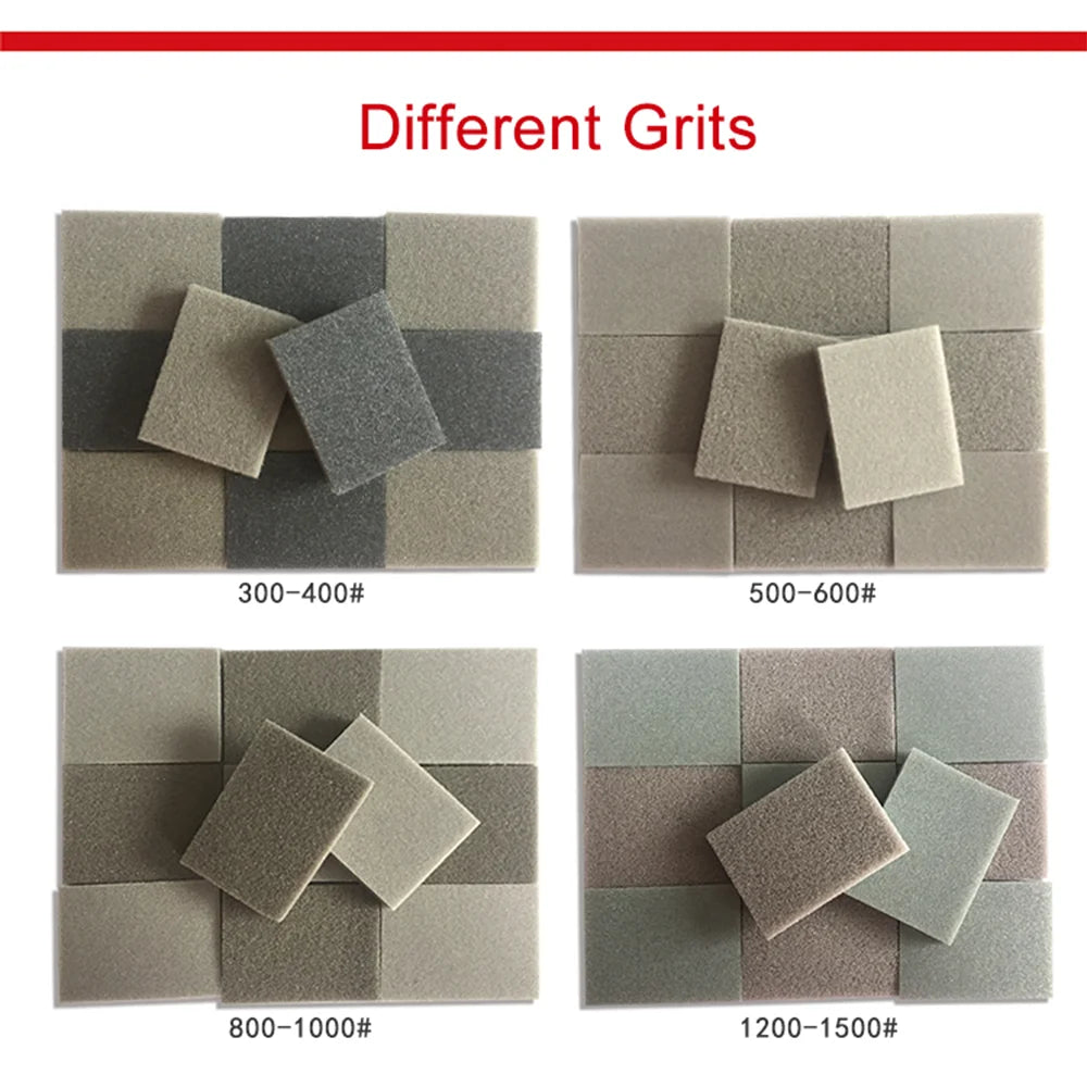 Sanding Sponge Sandpaper 30*40mm 20 Pcs Assorted 300-1500 Grits Sand Block Pad for Sanding Metal Drywall Wood Car Polishing ﻿