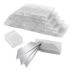 100 Pcs Utility Knife Blade, SK5 Box Cutter Blades Refills With Storage Box, Utility Blades For Box Cutter