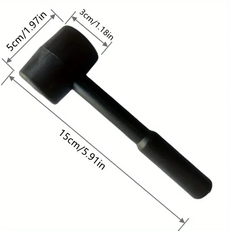 Black rubber mallet - durable and versatile tool for DIY, home repair and industrial use, perfect for gift ideas hammer