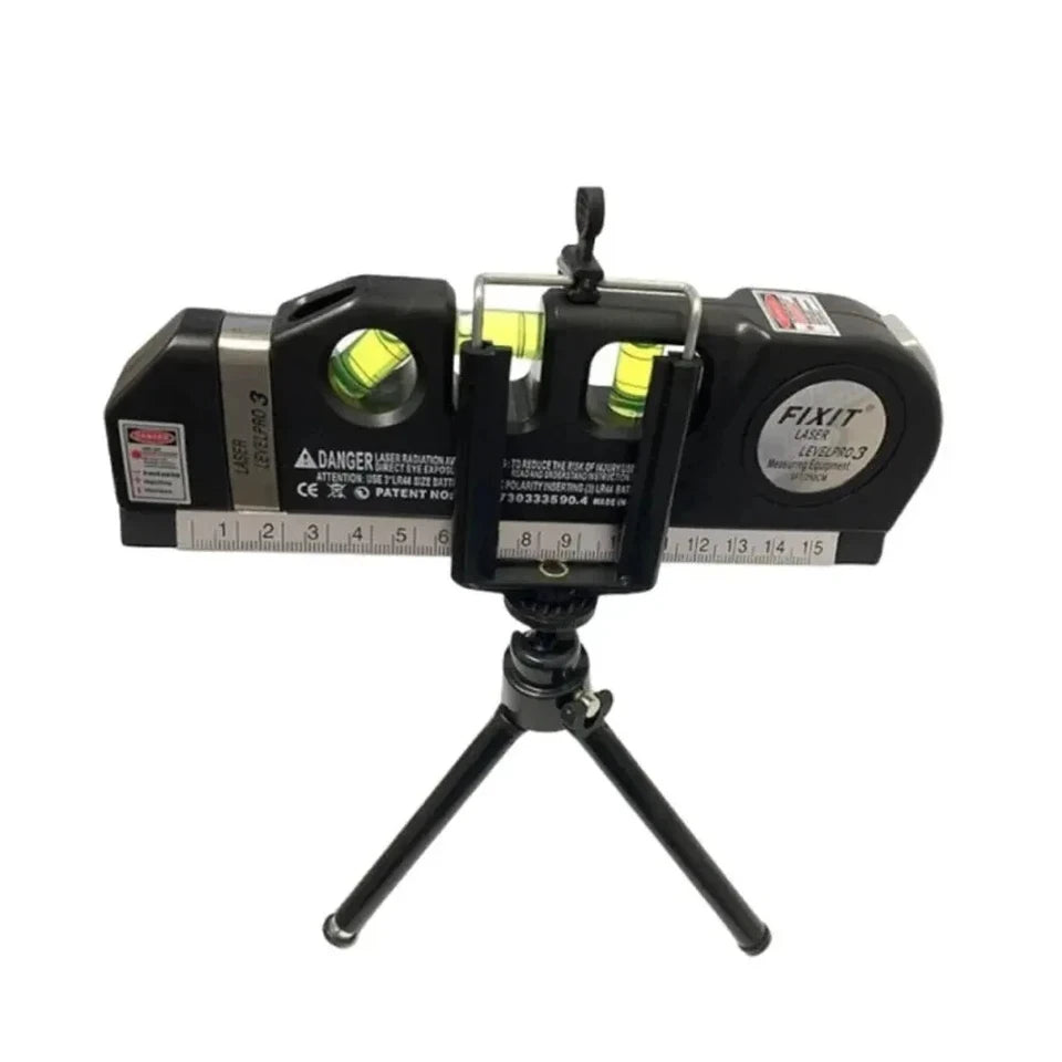 Laser Level Line Tool Multipurpose Laser Level Kit Standard Cross Line Lase Measure Tape Ruler With Metal Tripod Stand