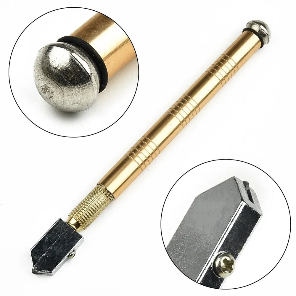Easy to use and carry 1pc Glass Cutter Diamond Cutter 175mm Anti-Skid Handle Cutting Tool For Glass Diamonds And Minerals