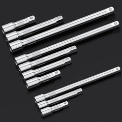 1/4" 3/8" 1/2" Drive 50/100/150/250mm Socket Ratchet Wrench Extension Bar Set Hand Tool