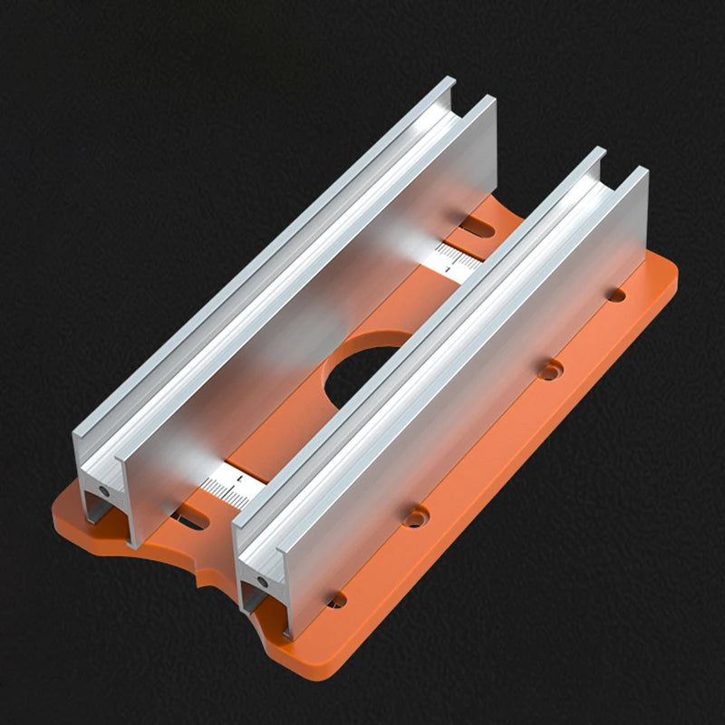 Wood Router Slotting Locator Tool 2 in 1 Slotted Base & Fastening Bracket Handheld Edge Trimmer Milling Cutting