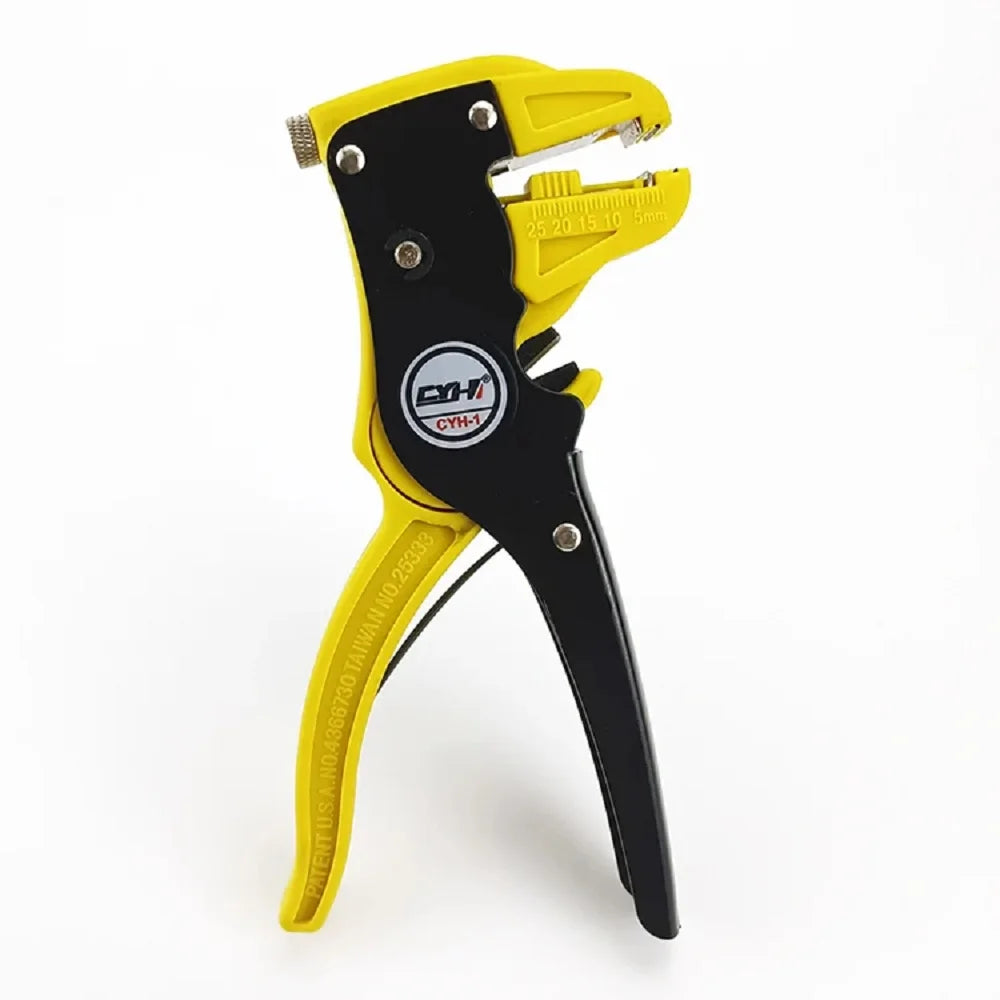 Wire Stripper & Flat Wire Cutter Plier, 0.2–6mm Adjustable Length, Professional Electrician Tool