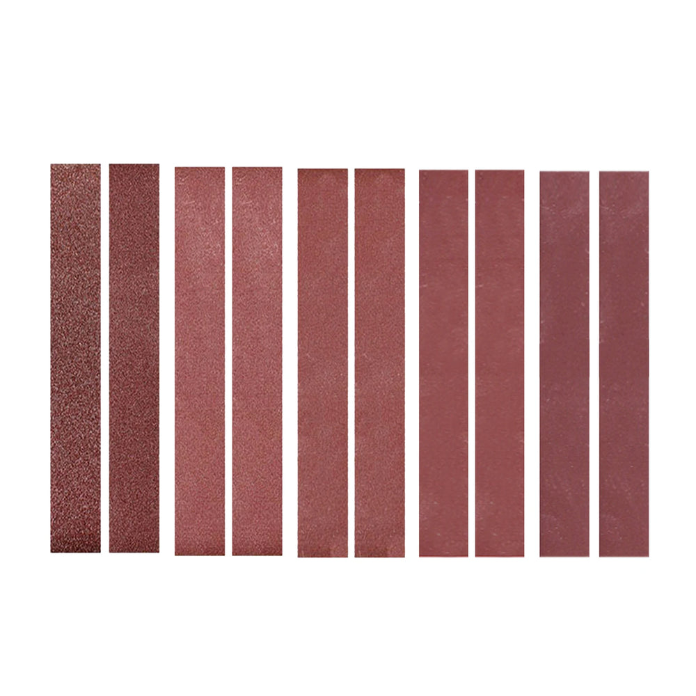 10Pcs Sanding Belts 30*380mm 60/60/80/120/240/320/400/600/800/1000 Grits for Home Use Mini Belt Sander For Electric Sander