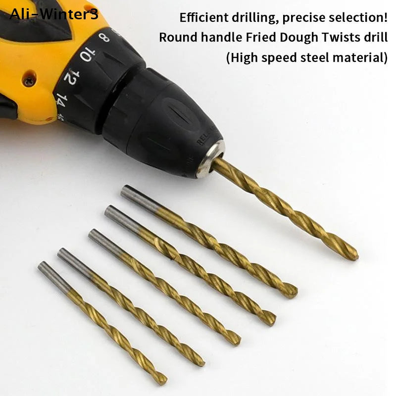 【WR】13Pcs 1.5mm-6.5mm Twists Drill Bit Set Metric Drill Kit Woodworking Metal Bit Tools For Ceramic Tile Glass Marble Concrete
