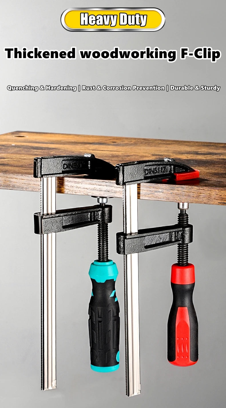 Heavy Duty F Clamp Quick Grip Bar Clamp Quick Release Woodworking Metal Fixing Clamp High Strength Carpentry Clamps Hand Tools
