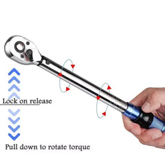 3/8 Inch Digital Torque Wrench 10-60Nm Automotive Ratchet Socket Spanner Precision ±3% Mechanical Workshop Tool for Car Repair
