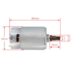 Impact Driver Car Washer 550 DC Motor 7 Teeth Gear Repair 12V 16.8V 18V 21V Drill Tool Accessories