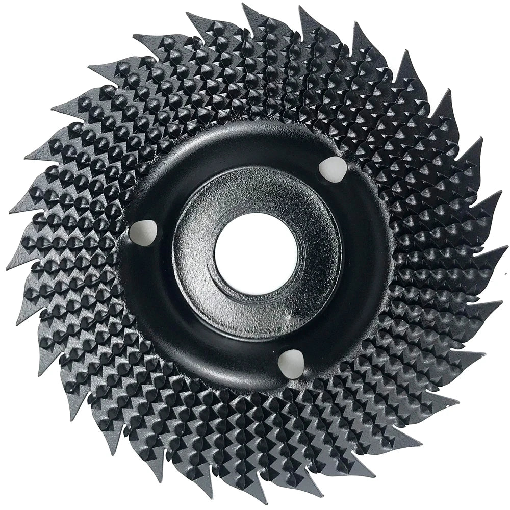 Round Wood Angle Grinding Wheel Grinding Disc Angle Grinder Cemented Carbide Coating 22mm Aperture Sawtooth Grinding Wheel Tool