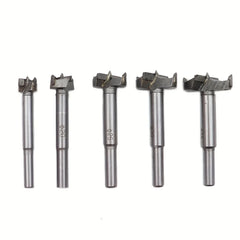 ‌"5PCS Wood Hole Saw Set - 15/20/25/30/35mm Drill Bits for Hinge Boring, Pilot Holes & Woodworking | Hole Opener Cutter"‌