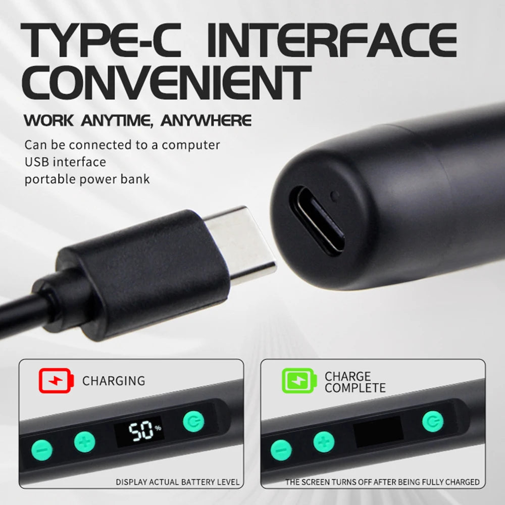 Wireless Soldering Iron with Intelligent Temperature Control Fast Heating Type-C Soldering Kit for Electronics Repair