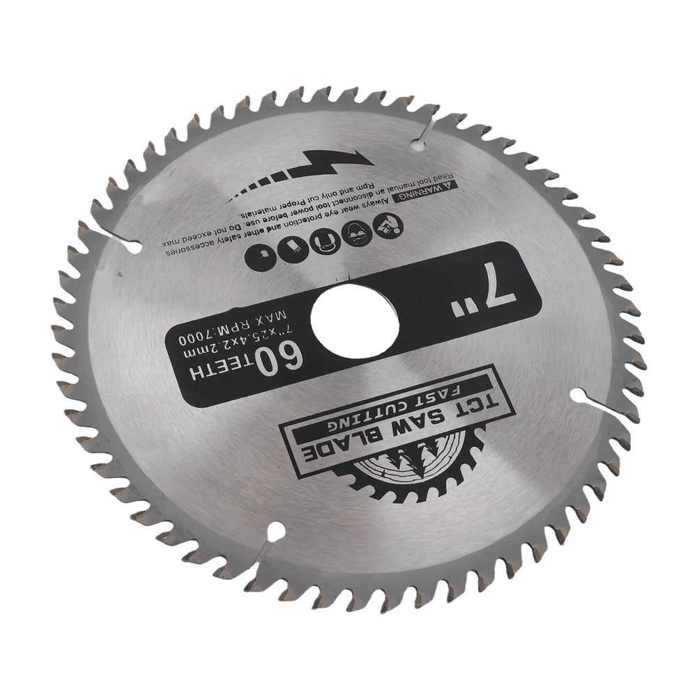 Saw Blade 7”180mm 60 Teeth Carbide Circular Saw Blade Cutting Disc for Wood Plastic