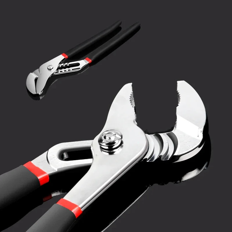 Adjustable Water Pump Pliers Pipe Wrench 6/8/10/12 inch Multifunctional Quick Release Plier Joint Plumbing Jaw Groove Hand Tool