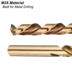 Twist Drill Bit Set Cobalt 5% M35 HHS-CO Hard For Metal Stainless Steel Cast Iron Wood Hole Cutter Coat Metric Round Heavy Duty