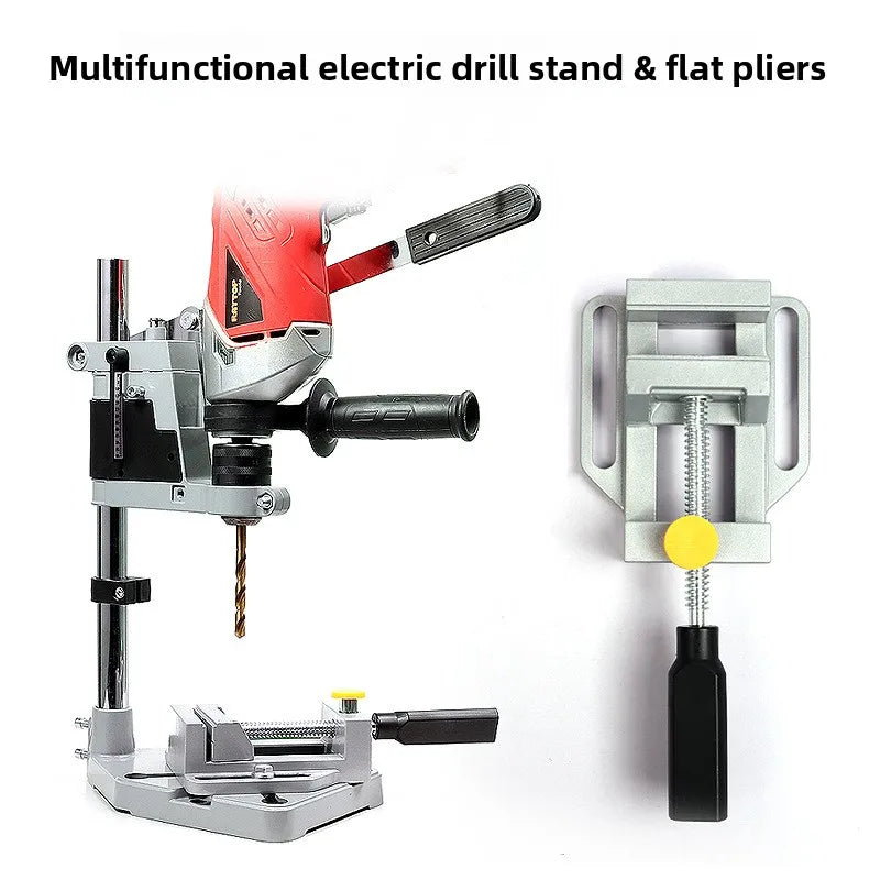 Electric Bench Drill Stand Multifunctional Table Top Drill Fixed Frame Aluminum Alloy Power Grinder Accessories