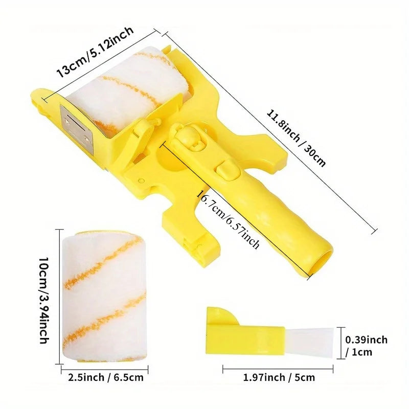 Paint Brush Roller Sleeve Set, Multi-Functional Corner Brush, Professional DIY Rollers for Home Wall Decoration