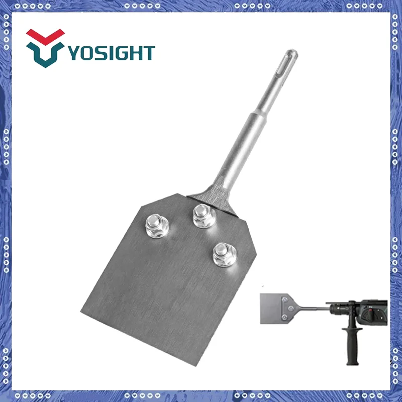 SDS-Plus Rotary Demolition Hammers And Hammer Drills 100*250mm Alloy Steel 4 Inch Wide Blade Chisel Rotary Hammers Parts