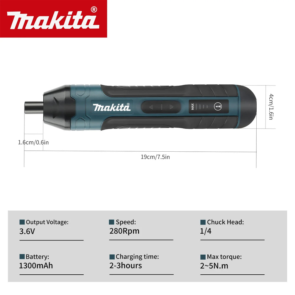 Makita New Cordless Electric Screwdriver | Professional Power Tool for Screw Installation & Removal