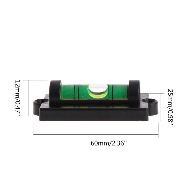Bubble Spirit Level Mini Bubble Level Protractor Wall Hanging Carpenter Water Level Tool for Electrical Appliances
