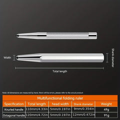 High Hardness Center Punch Non-slip Handle Tapered Punch Point Punch Locator Metal Drill Mark Center Punch Fitter's Chisel Punch