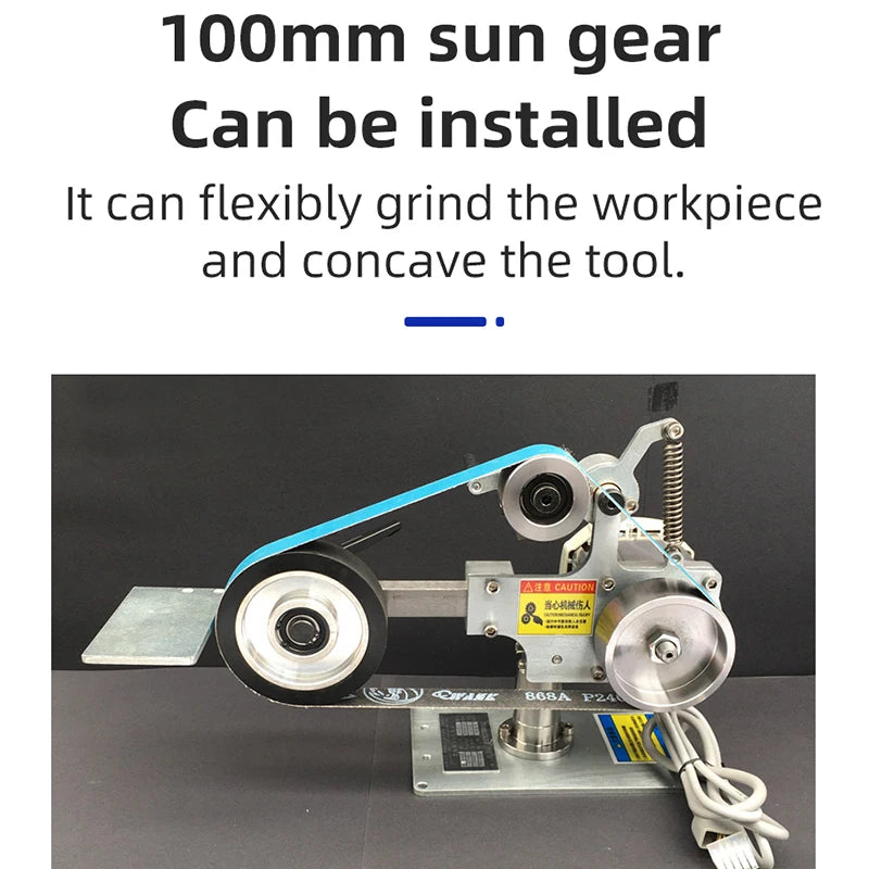 Abrasive Belt Machine Industrial Grade Small Belt Sanding Machine 762x25mm polisher Sharpener Polishing Grinding Machine