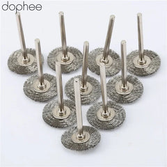 20pcs/set Dremel Accessories Stainless Steel Wire Wheel Brushes for Die Grinder Rotary Tools 22MM dophee