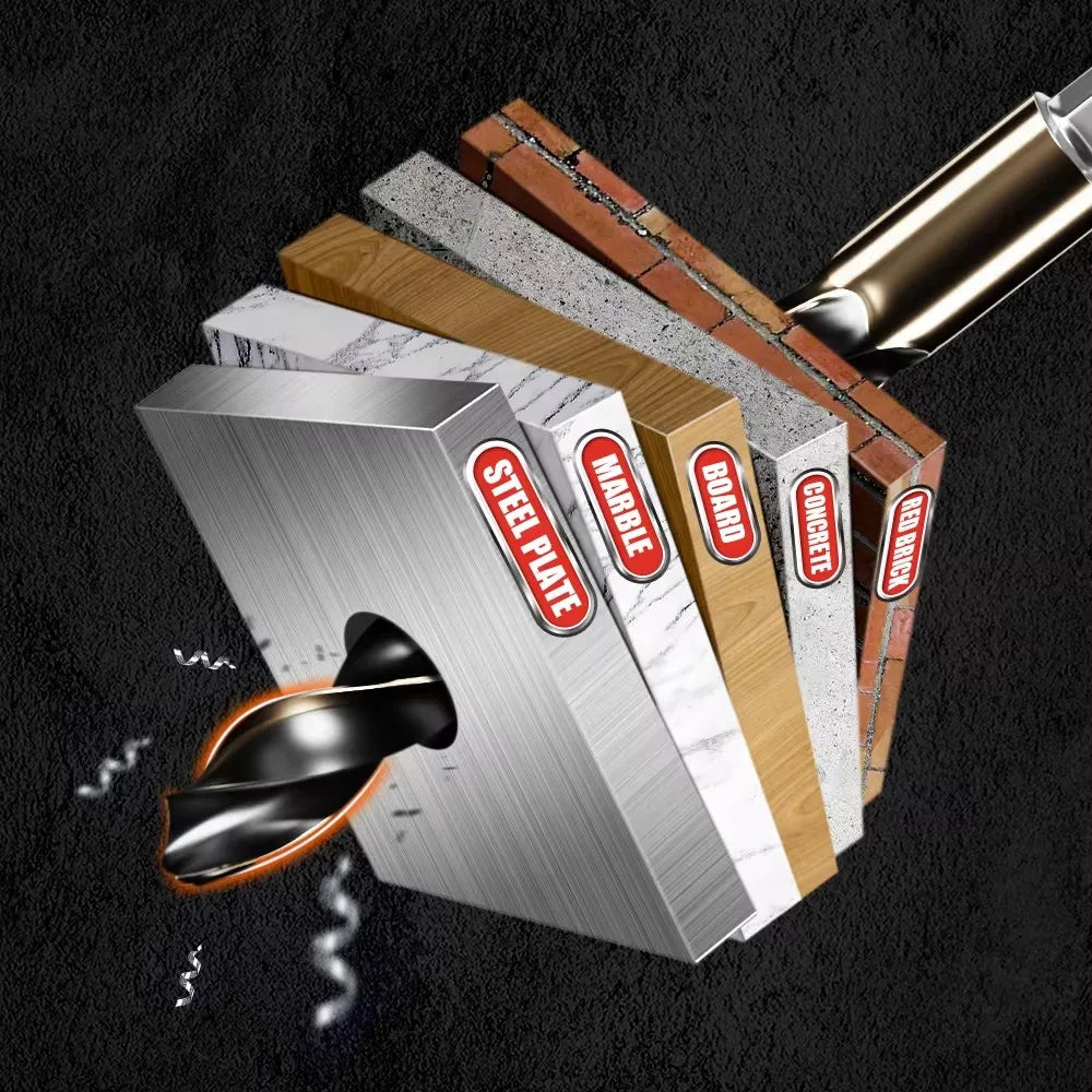 Twist Drill Bit Set HSS Cobalt Wood Metal Hole Cutter Core Drilling Hex Shank Drill Bits Woodworking Power Tools Accessories