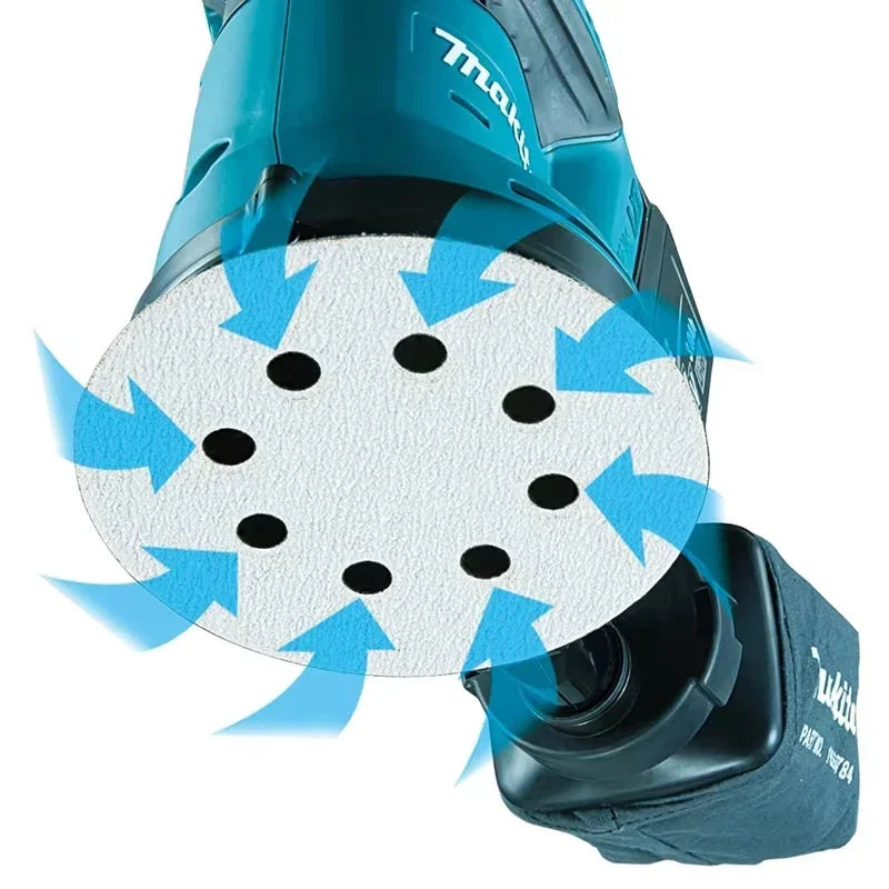 Orbital Sander Makita 18V DBO180Z - Low Vibration Efficient Furniture Polishing Woodworking Renovation Brushless Cordless Sander