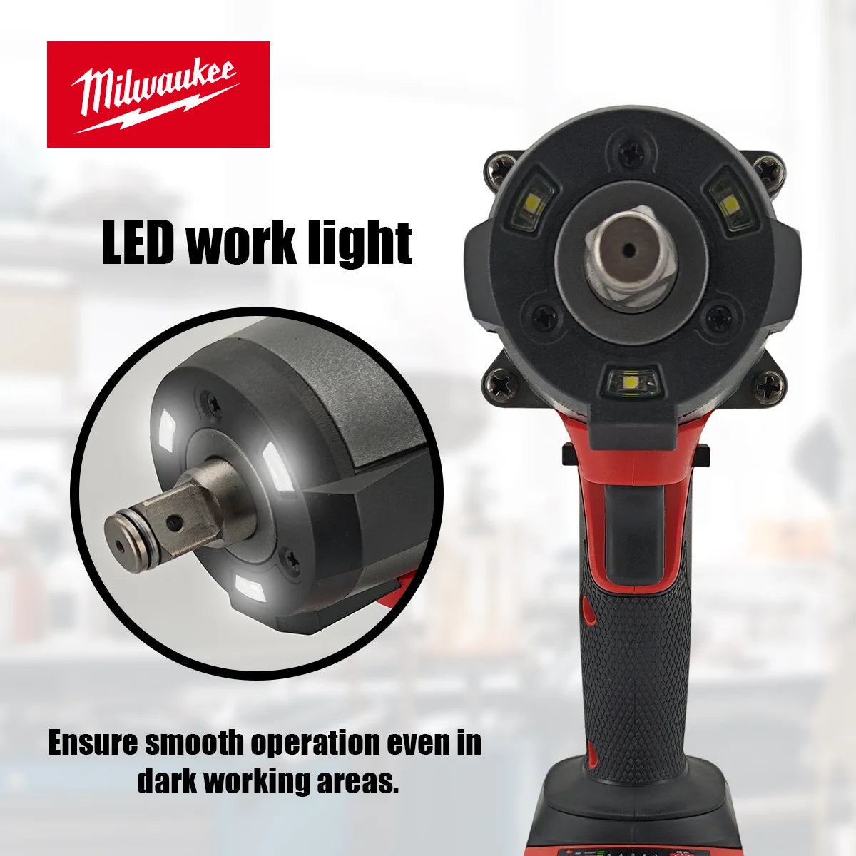 Milwaukee 700N Brushless Cordless 1/2 Electric Wrench Car Truck Repair Screwdriver Impact Drill Rechargable For 18V Battery Tool