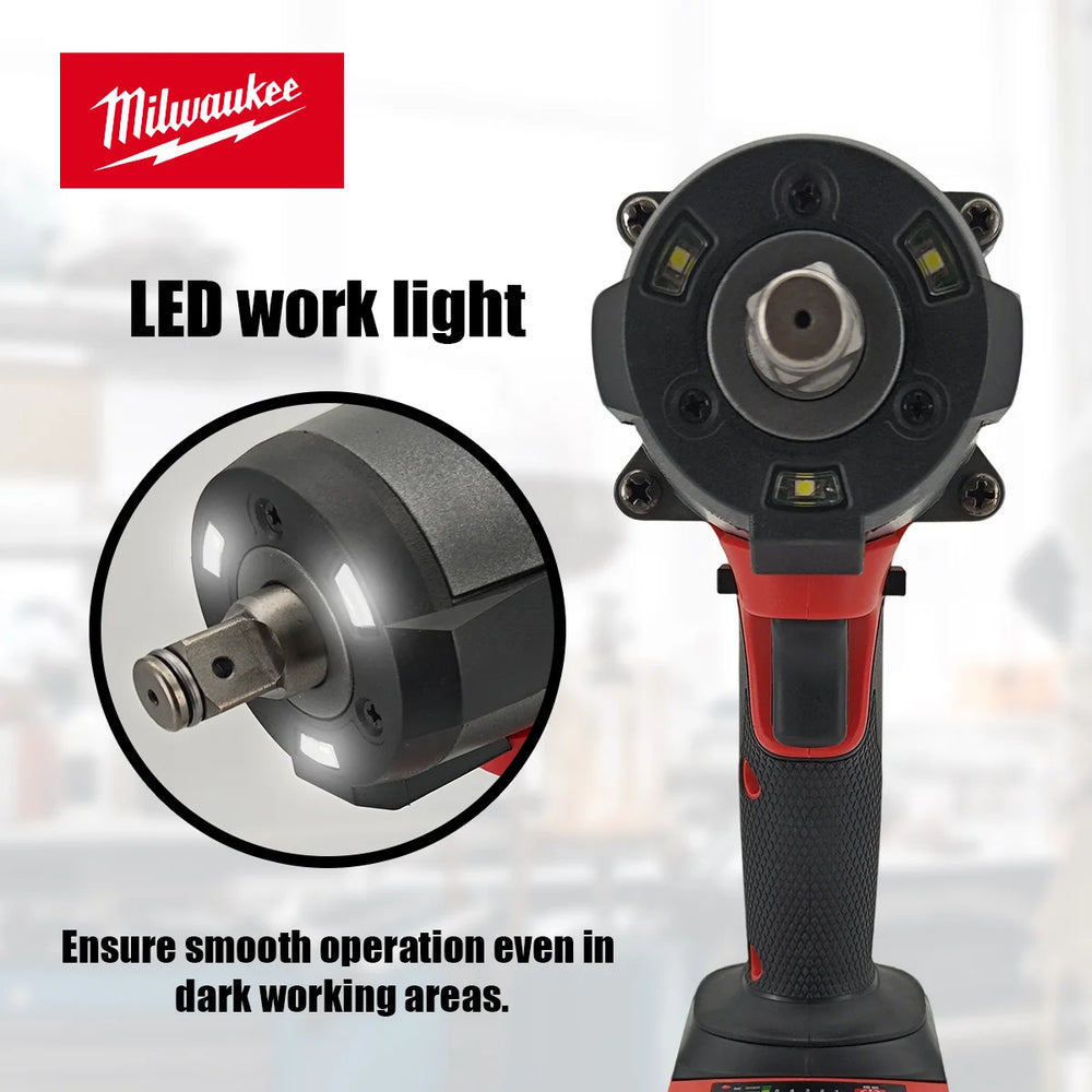 Milwaukee 700N Brushless Cordless 1/2 Electric Wrench Car Truck Repair Screwdriver Impact Drill Rechargable For 18V Battery Tool