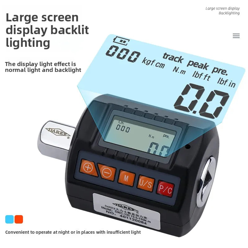 DAREX Ratchet Wrench Digital Electronic Torque Tester with Display 3 - 200N.m High - Precision for Accurate Torque Measurement