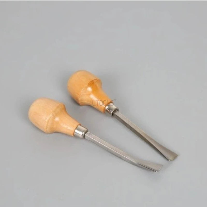 6Pcs Wood Carving Chisel Set Multifunction Engraving Tool Professional Woodworking Gouge Chisel Tool for Root Carving DIY Craft