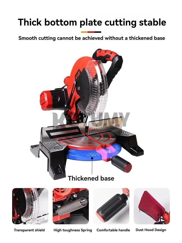 Multifunctional Miter Saw Aluminum Machine 10 Inch 45 Degree Cutting Circular Saw High-precision Wood Aluminum Cutting Machine