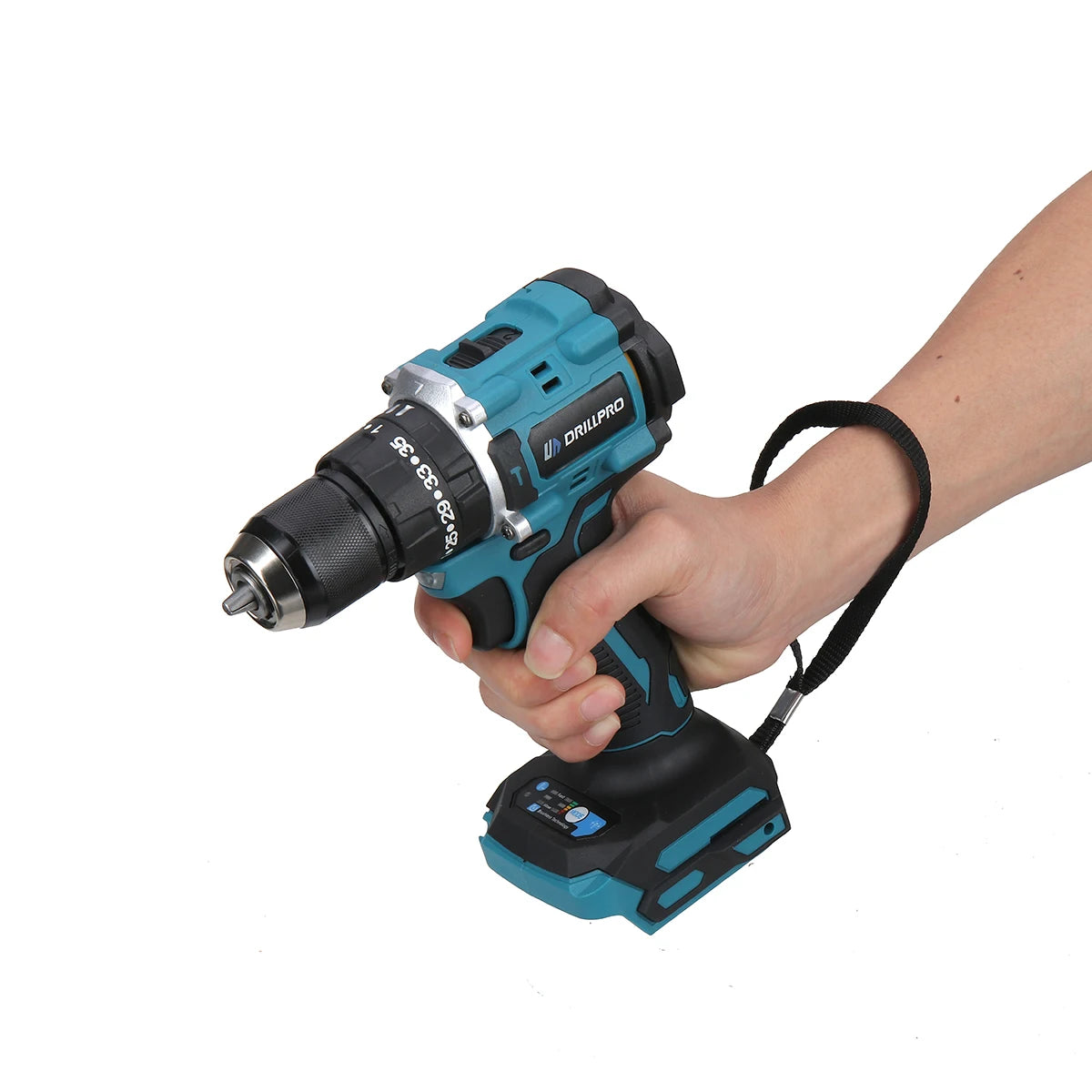Drillpro 10mm Brushless Electric Drill 20+3 Torque Cordless Electric Hand Drill for 18V Battery