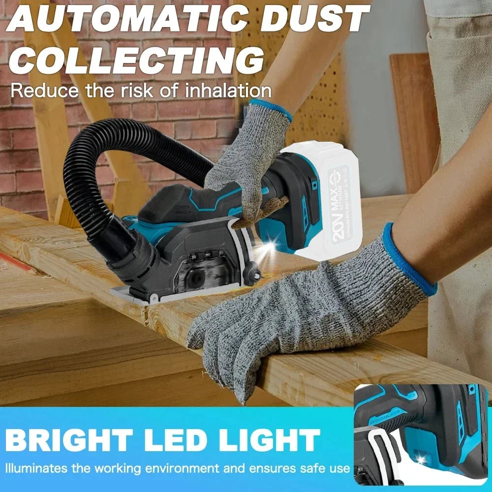 Makita Cordless Electric Angle Grinder 19500RPM 3 Inch Cut Off Tool Tile Cutter for Wood Tile Plastic Tool