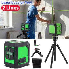 Laser Level Meter 2Line Cross Green Level Laser Horizontal & Vertical Laser Self-Leveling лазерный уровень лазерный уровень Tool