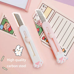 Utility Knife Box Cutter Mini Cute Knife Portable Express Package Removal Knife Student Office Tools Paper Cutting Paper Cutter