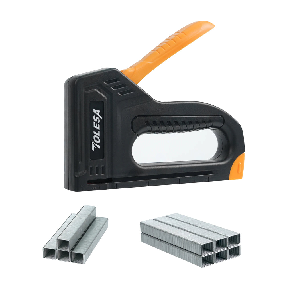 TOLESA Light Duty Staple Gun for Wood Upholstery Staple Gun with 1200PCS Staples Fabric Stapler Gun for Crafts DIY Decoration