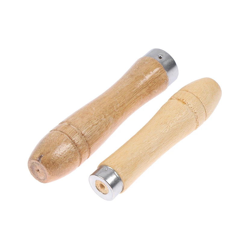 New 5Pcs/set 9/11cm Wooden File Handle Wood Rasp Woodworking Polishing Rust Proof Filing Tools Replacement Wooden File Handle