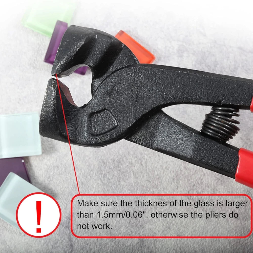 Tile Nippers for Ceramic Tiles 8 Inches Mosaic Cutter Pliers Tile Nippers Mosaic Tools Nipper Cutting Tools Glass Cutter