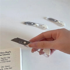 Folding Utility Knife Box Cutter for Cardboard Boxes Art Knife Utility Minimalist Office Paper Cutting Knife Desktop Stationery