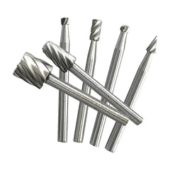 6pc High-speed Steel Woodworking Small Rotary File Grinding Head DIY Carpenter Polishing and Trimming Electric Tool Set