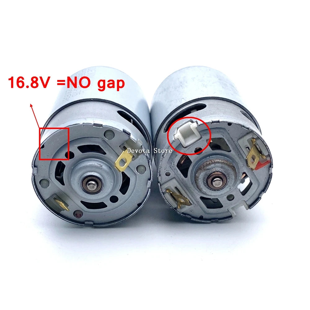 Impact Driver Car Washer 550 DC Motor 7 Teeth Gear Repair 12V 16.8V 18V 21V Drill Tool Accessories